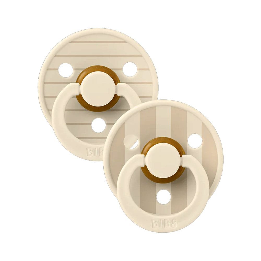 Bibs Lot de 2 Sucettes Ronde Studio Rose Beige 6-18 mois – Image 2