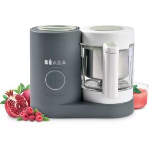 Retrouvez Beaba Robot Cuiseur Mixeur Babycook Neo 4en1 Gris Mineral au meilleur prix chez Bebemaman.ma ! Livraison à domicile partout au Maroc.