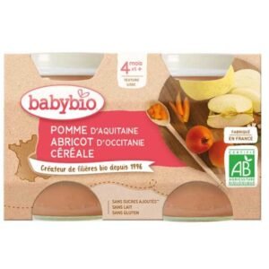 BabyBio Pomme d’aquitaine Abricot d’occitanie Céréale 4mois+