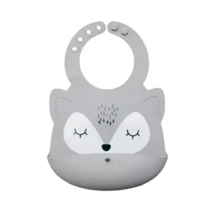 Tiny Twinkle Bavoir en Silicone Gris