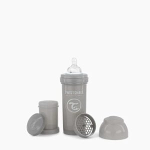 Twistshake Biberon anti-colique 260ml Gris