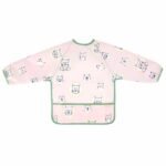 Badabulle Bavoir manches longues rose