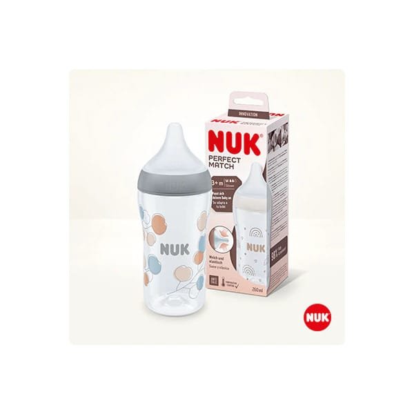 Nuk Biberon Perfect Match 260 ml - Gris – Image 2