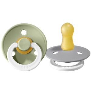 Bibs Lot de 2 Sucettes Glow Sage Cloud 0-6 mois