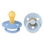 Bibs Lot de 2 Sucettes Sky Blue Baby Blue 6-18 mois