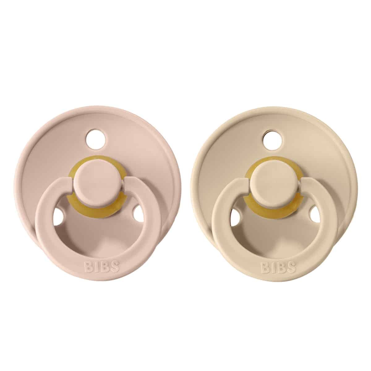 Bibs Lot de 2 Sucettes Glow Blush Vanilla 0-6 mois – Image 2