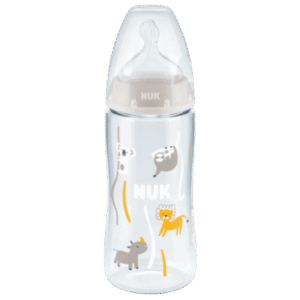 Nuk Biberon first choice+ Température control 300ml 0-6mois Gris