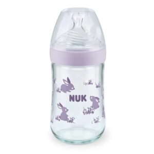 Nuk Biberon Nature Sense en Verre 240 ml – Violet