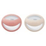 Nuk Sucette en silicone MommyFeel 0-9 mois Rose-Beige