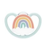 Nuk Sucette en silicone 0 à 6 mois – Arc en ciel