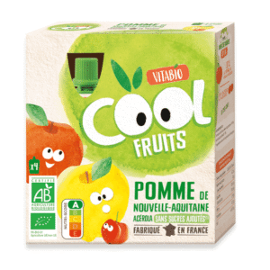 Vitabio Cool Fruits Pomme de nouvelle aquitaine 4x90g