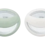 Nuk Sucette en silicone MommyFeel 0-9 mois Vert-Blanc