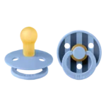 Bibs Lot de 2 Sucettes Rondes Studio Colour Sky Blue 0-6 mois