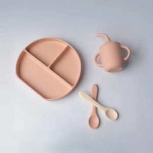 Yummy Coffret Repas Complet Silicone dès 6mois - Rose Blush
