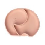 Yummy Assiette Éléphant en Silicone avec Ventouse 4m+ Blush