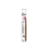 The Humble Co – Brosse à dents multicolores en bambou pour enfants – Rose