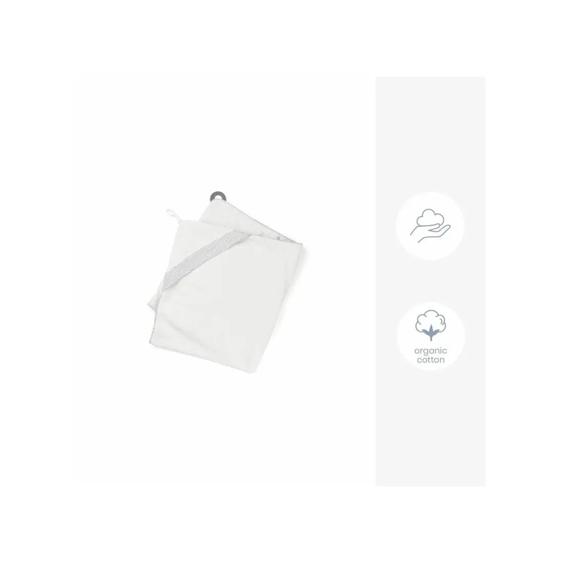 Doomoo Cape de Bain Bébé Dry'n Play Blanc – Image 2