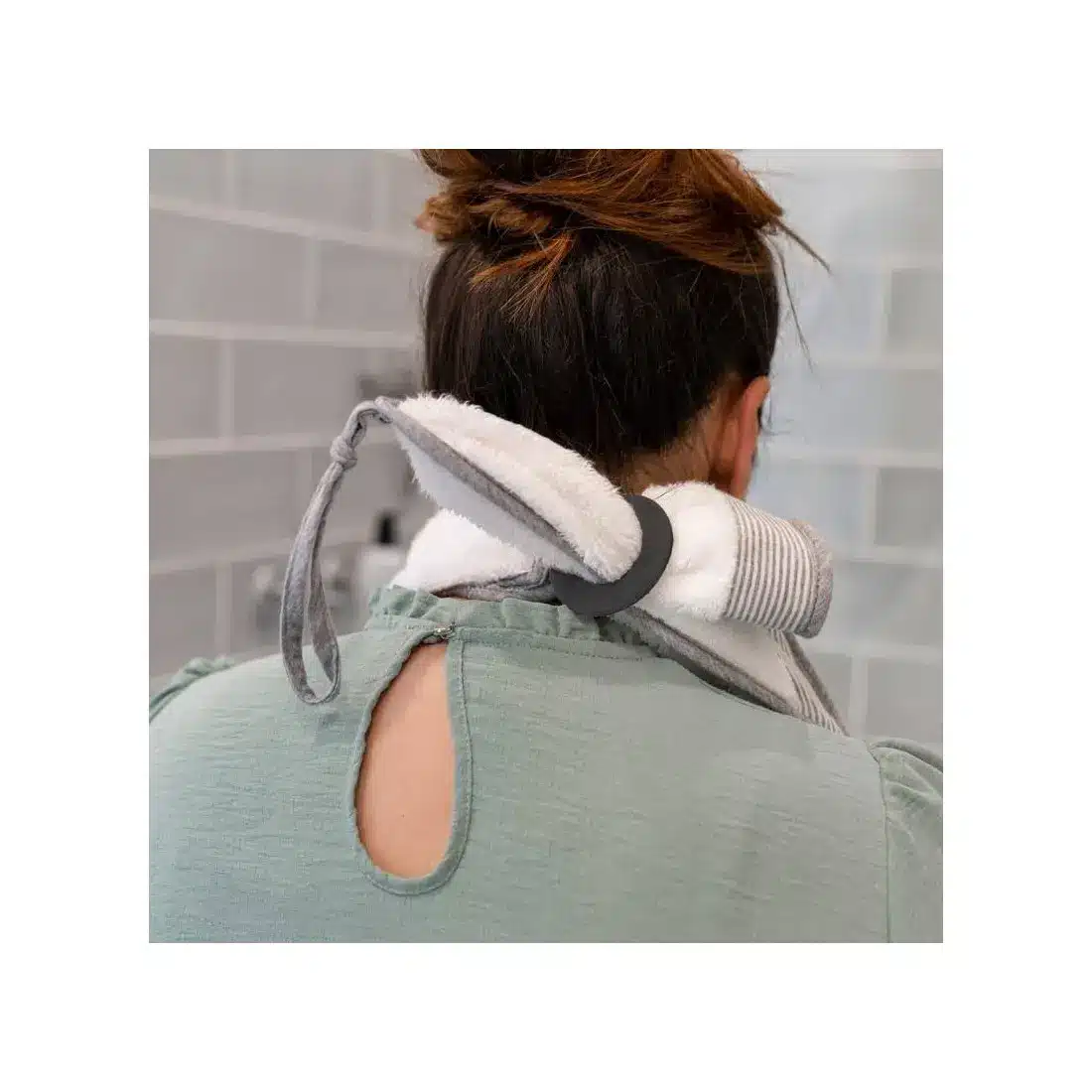 Doomoo Cape de Bain Bébé Dry'n Play Blanc – Image 5