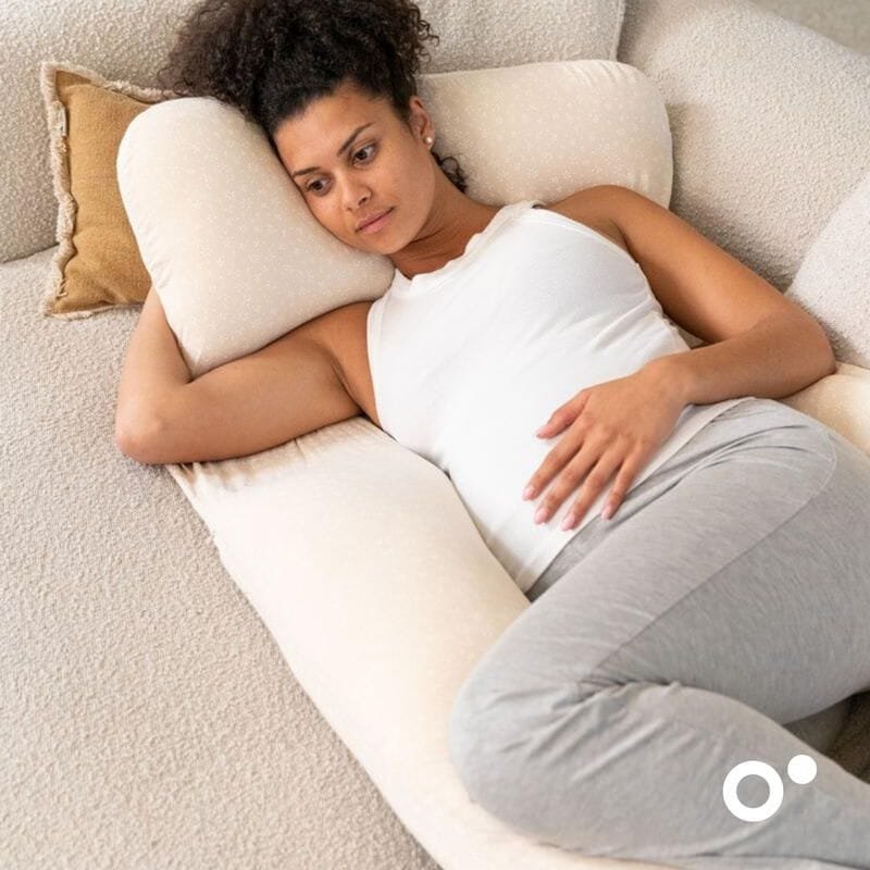 Doomoo Coussin de Grossesse Maxi Mini – Flowers Sand – Image 3