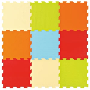Ludi Dalles en mousse unies 90×90cm Multicolore 0m+