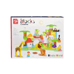 Kids Home Toys Jeu de Construction Zoo - 78 pcs