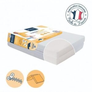 CANDIDE Matelas Pliant 2 Parties Essentiel 60x120cm