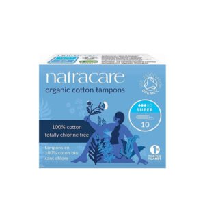 Natracare Tampons sans Applicateur Supper - 10 Unités