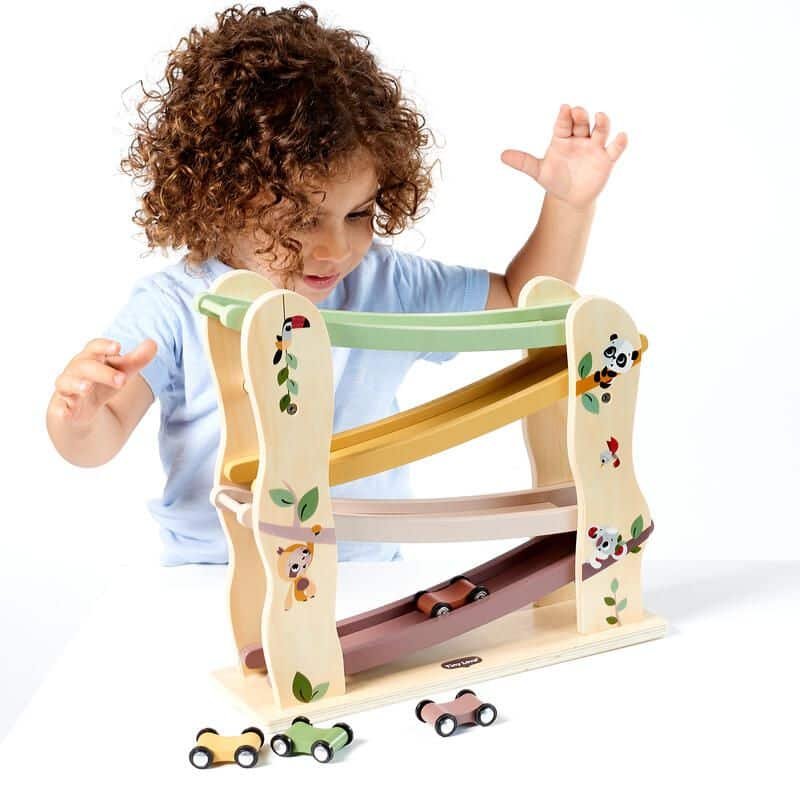 Tiny Love Rampe de course et voitures en bois – Image 3