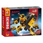 Sembo Blocs De Construction Robot de Combat Sany +6A