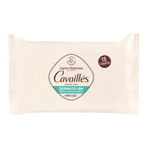 Rogé Cavaillès Lingettes Déodorantes Dermato 48H – 15 Lingettes