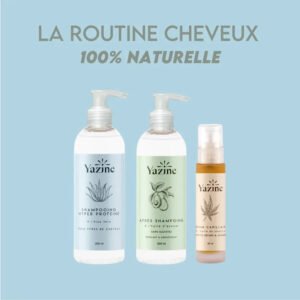 Yazine Routine Cheveux au Naturel (Shampoing + Après Shampoing + Sérum Capillaire)