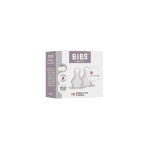 Bibs Lot de 2 tétines rondes en silicone à débit lent pour biberons 6mois+